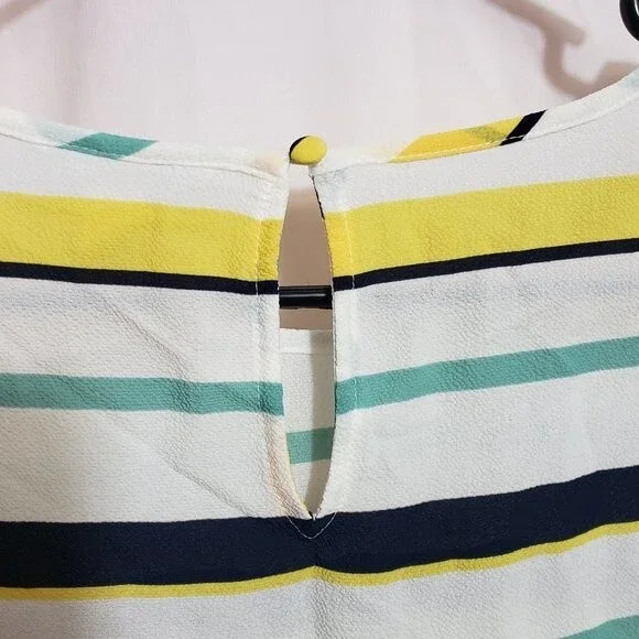 Charter Club Cloud Combo Tie Sleeve Top (AJ) - Picture 7 of 8